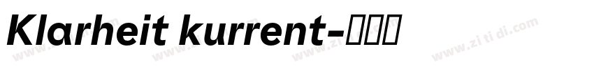 Klarheit kurrent字体转换